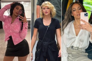 Kylie Jenner, Taylor Swift and Jennifer Lopez with their favorite phone cases