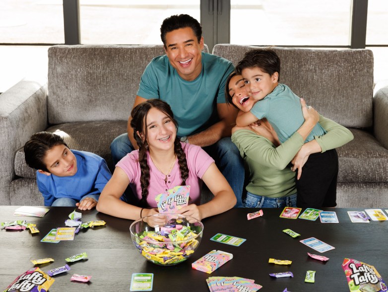 Mario Lopez Plays Laffy Taffy`s New Card Game The Last Laff With His Family