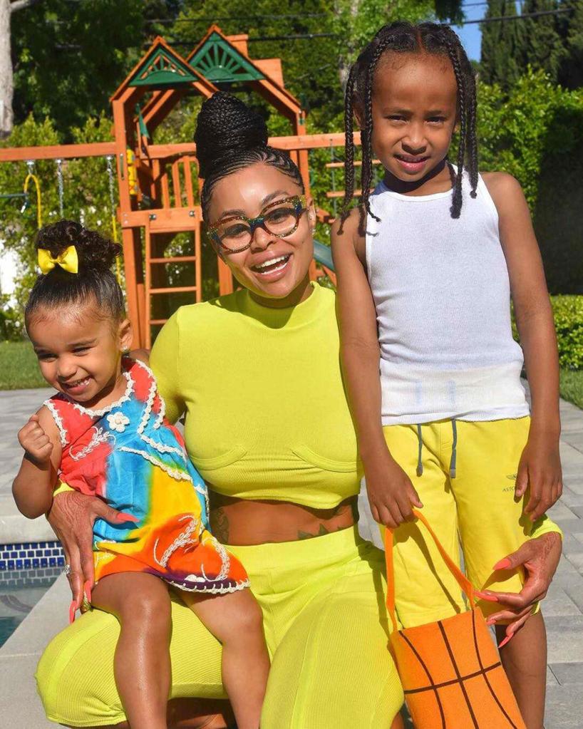 Blac Chyna with her two kids