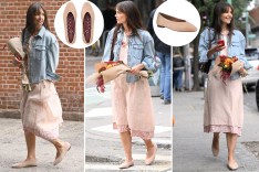Katie Holmes steps out in $150 flats from a Meghan Markle-loved brand