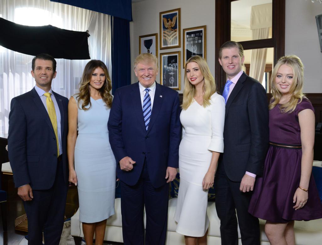 Donald Trump and his children 