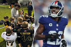 Giants star Adoree’ Jackson makes surprise visit to youth team practice in New Jersey