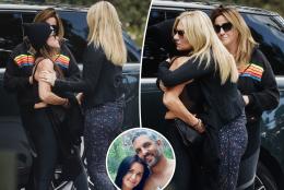 Upset Kyle Richards is comforted by pals after confirming Mauricio Umansky separation