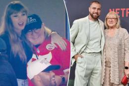 Taylor Swift shares a cozy hug with Travis Kelce's mom, Donna, at Chiefs game